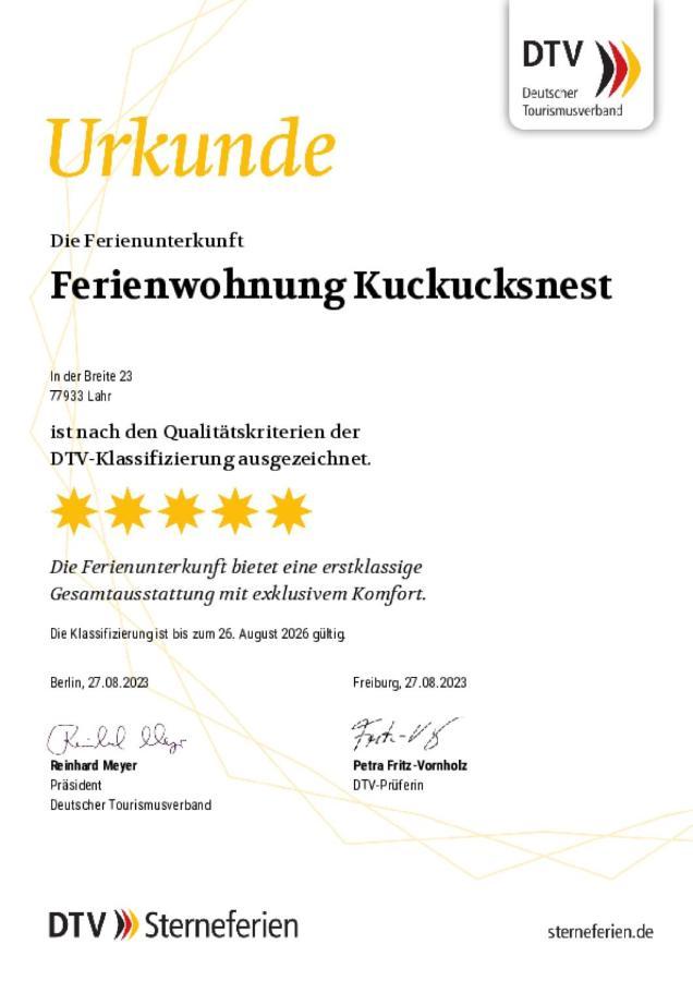 Ferienwohnung Kuckucksnest Лар Екстер'єр фото